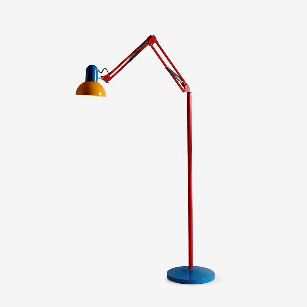 Noreya | Adjustable Memphis-Style Floor Lamp with Bold Colour Design