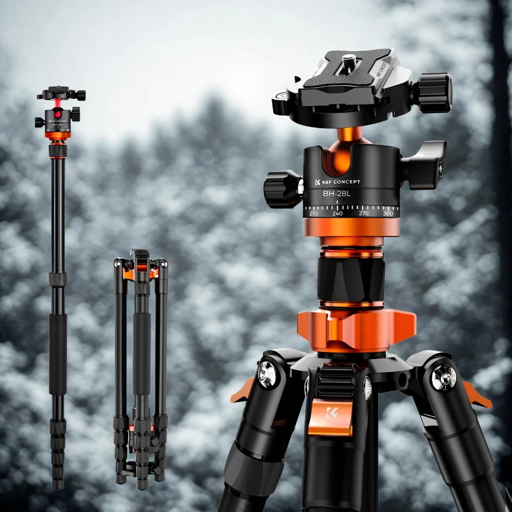 67”/1.7m Aluminum Portable Camera Tripod
