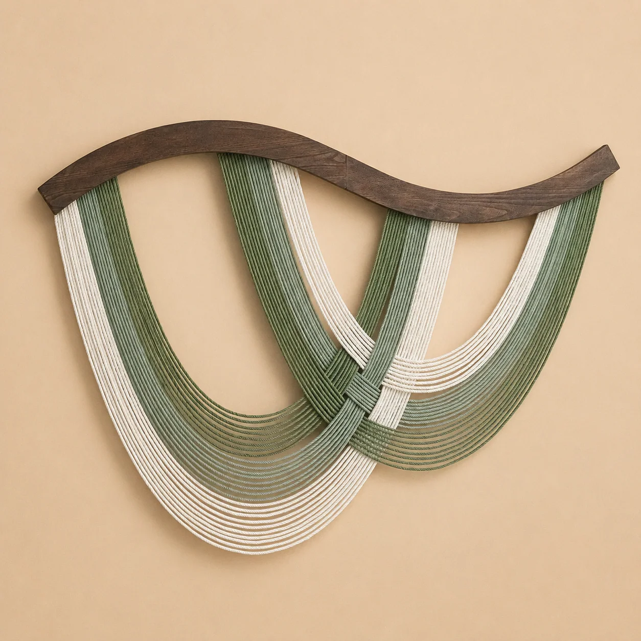 The Flow Wall Hanging – Cotton Macrame Wave Art