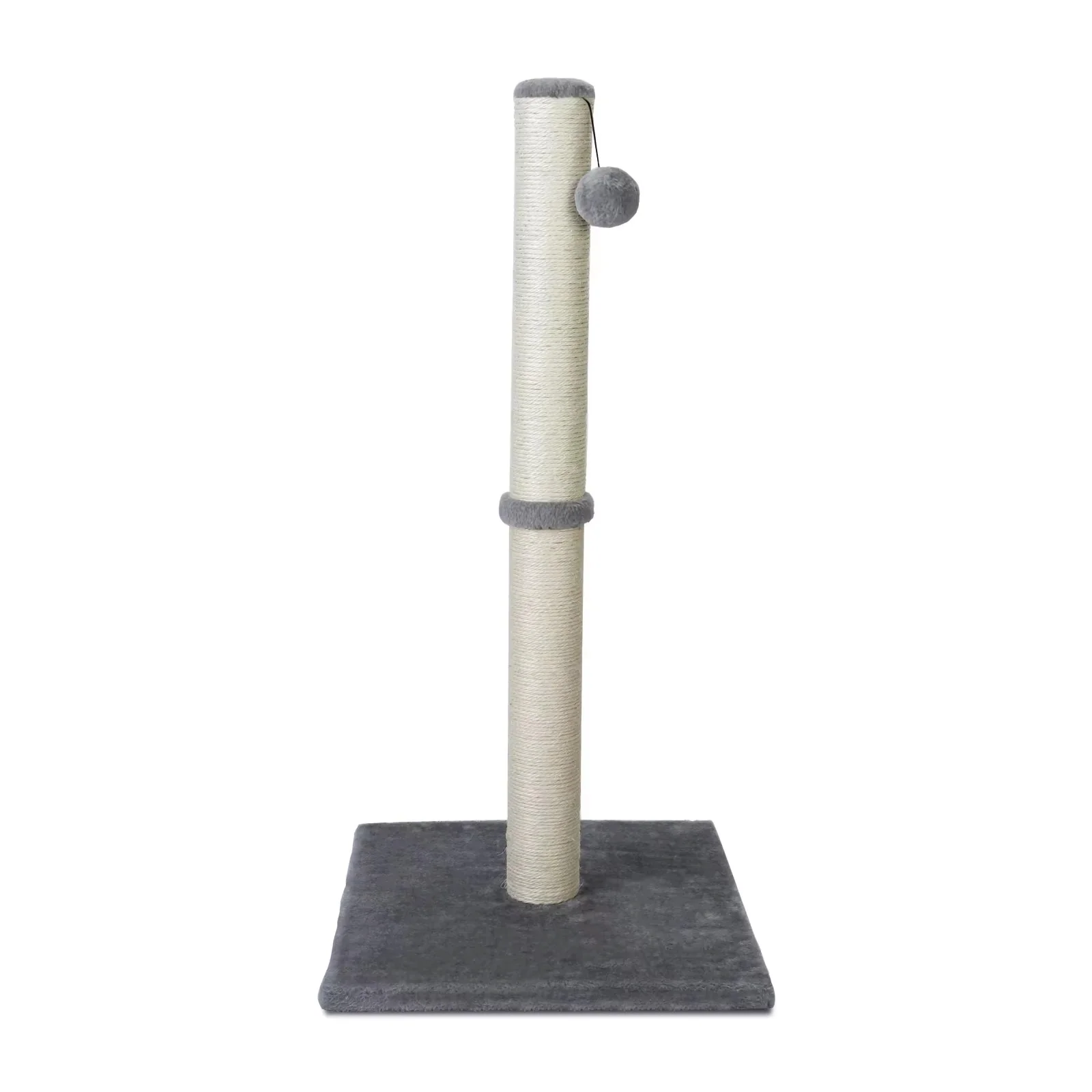 Tall Sisal Cat Scratching Post with Dangling Ball for Indoor Cats and Kittens