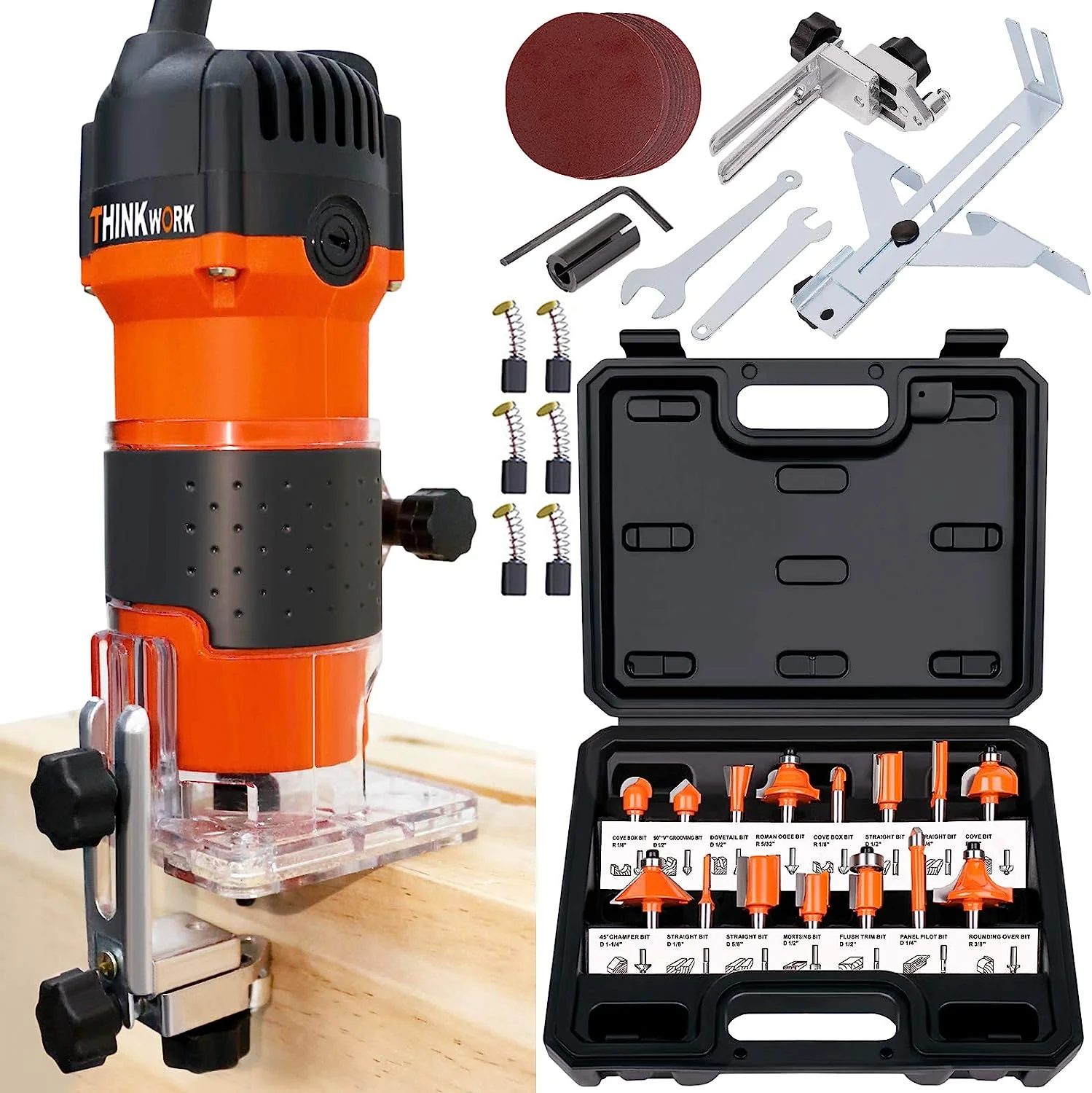 6.5-Amp 1.25 HP Compact Wood Palm Router