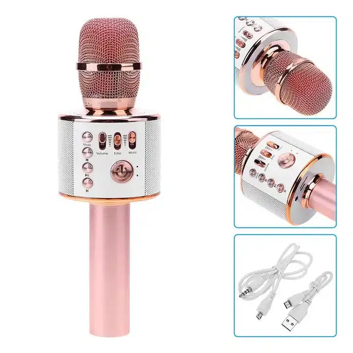 Wireless BT Karaoke Microphone with Speaker