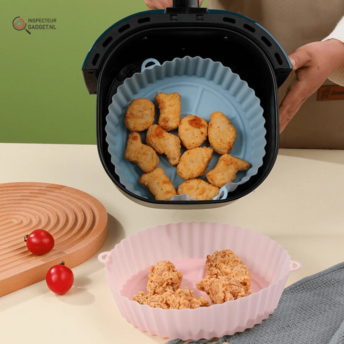 Reusable Silicone Air Fryer Basket – Fat-Free, Clean Cooking