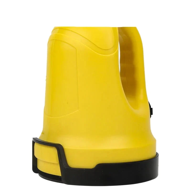 Electric car ice scraper with rotating disc shown in use