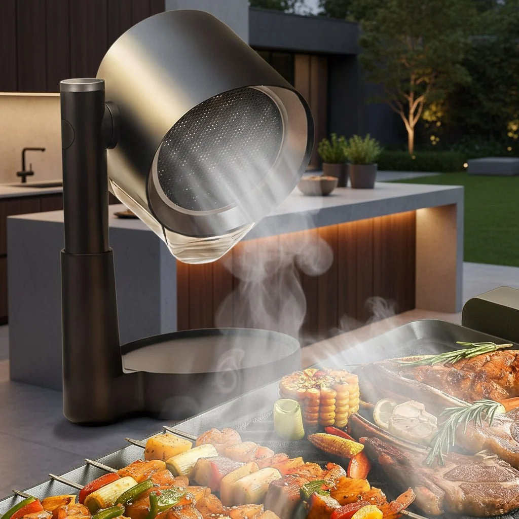 Portable Countertop Range Hood — Smoke, Odor & Grease Extractor Fan