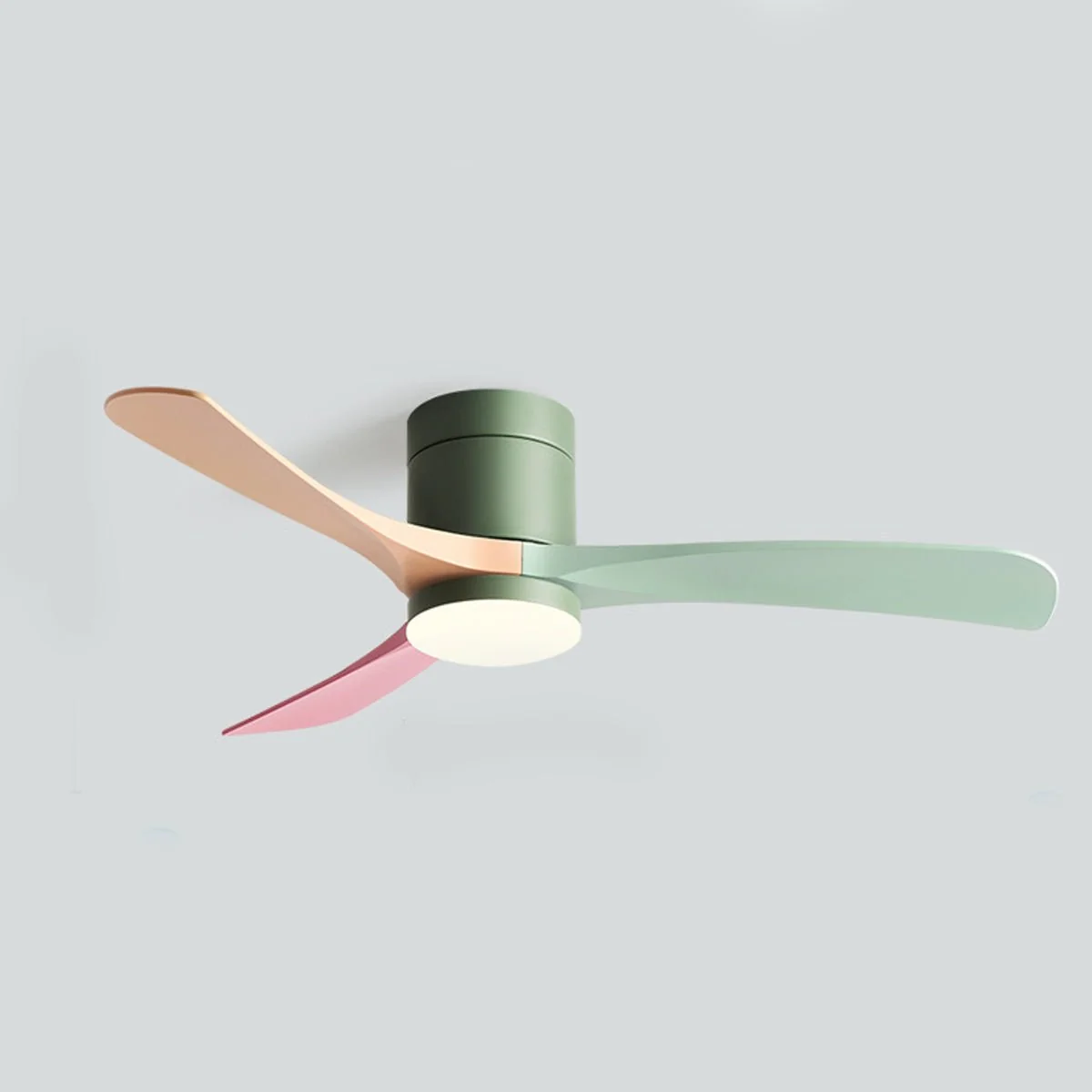 Modern Nordic ceiling fan light shown in a room setting