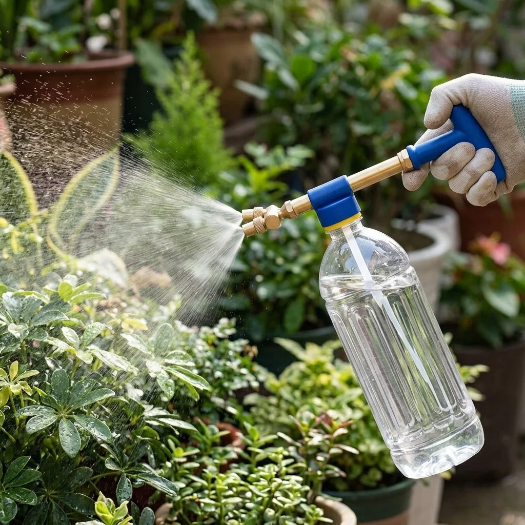 Brass Hand Sprayer with Adjustable Nozzle and Leak-Proof Valve for Universal Bottles