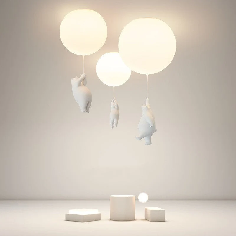 BrioBear Balloon Ceiling Light For Nurseries And Children's Rooms Warm Playful Home Decor Lamp