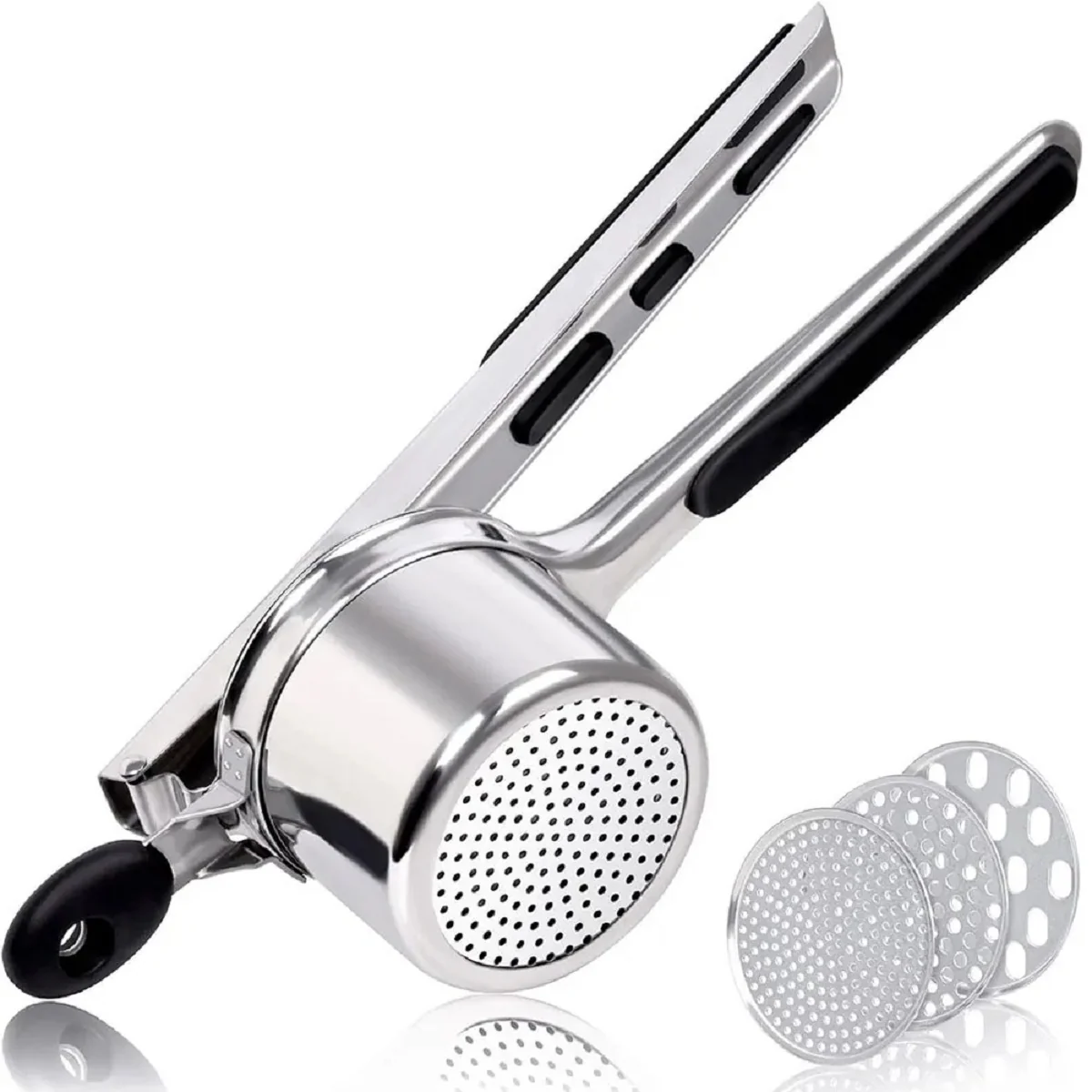 Heavy Duty Stainless Steel Potato Masher and Ricer Kitchen Tool