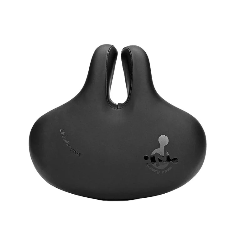 Comfortable Mountain Bike Noseless Bicycle Seat with Shock Absorption Outdoor Bike Accessories Saddle (Black)