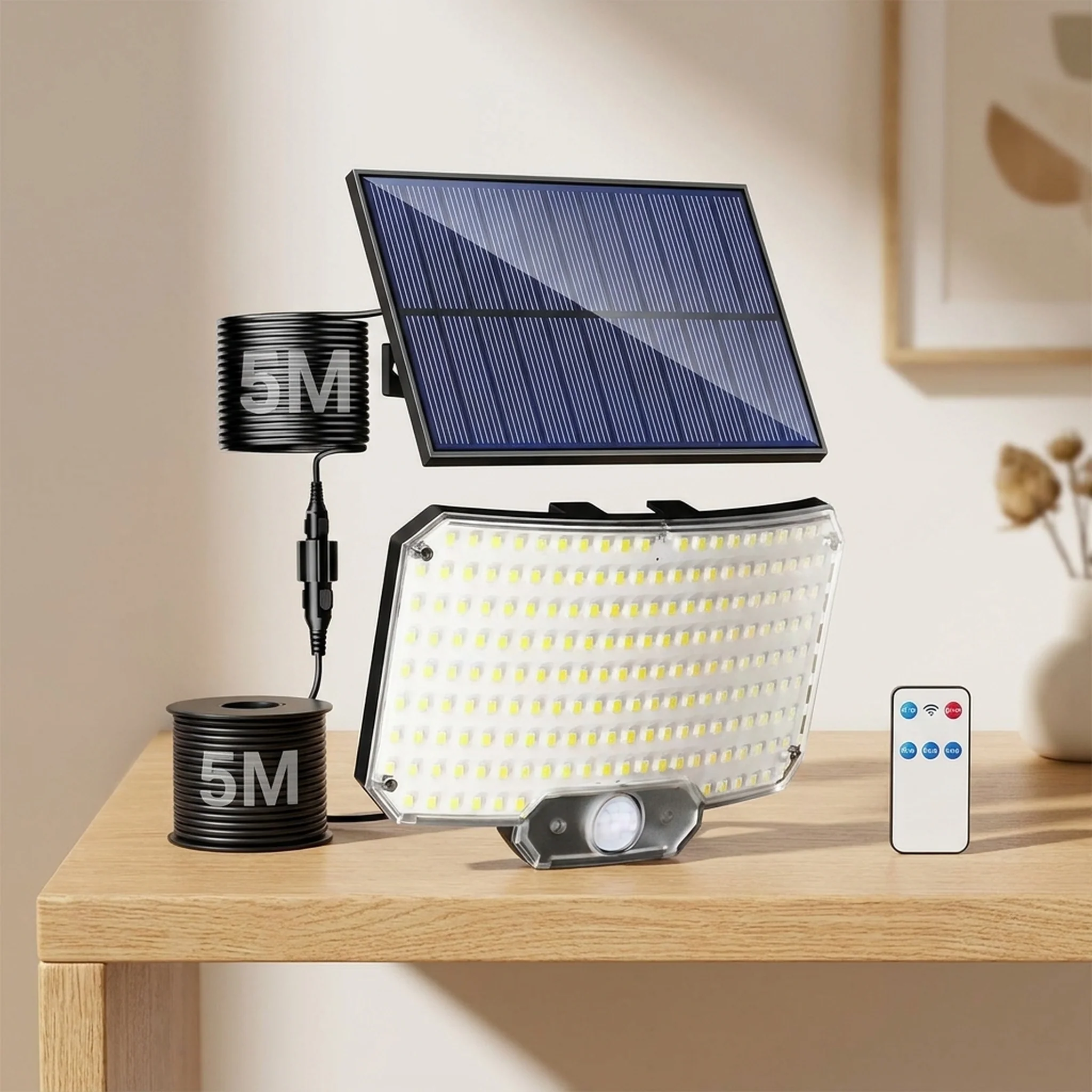 MOTIONFLARE – Solar Floodlight for Broad Exterior Coverage