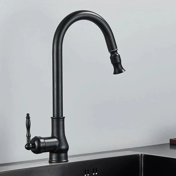 FLEXTAP pull-out sprayer tap in an antique bronze finish, image 3