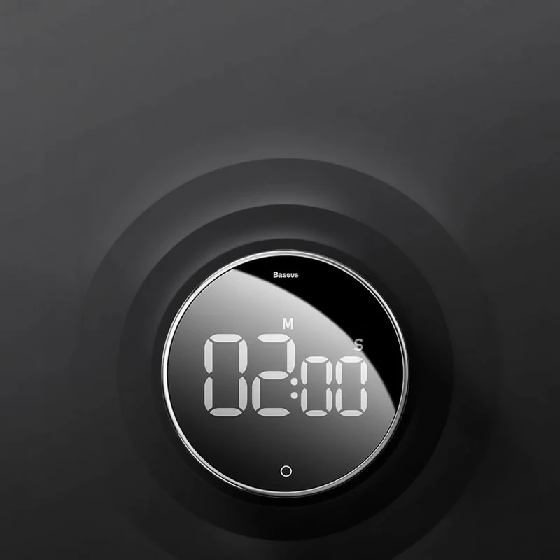 Digital Countdown Timer with 10 30 Minute Clock and Magnetic Back