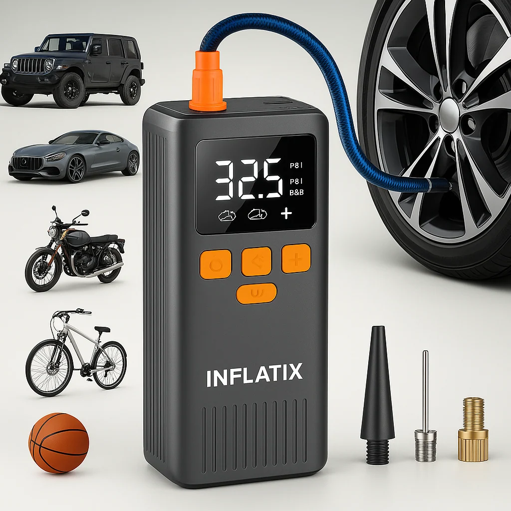 INFLATIX 150PSI Portable Tyre Inflator