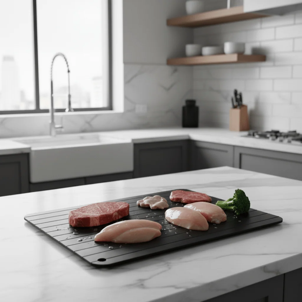 Aluminium defrosting plate for fast & natural thawing -
