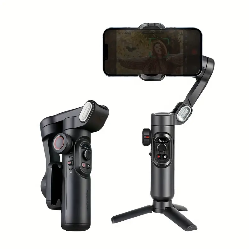 SmartPro Smartphone Gimbal Stabiliser – Foldable 3-Axis Handheld Stabiliser for iPhone & Android