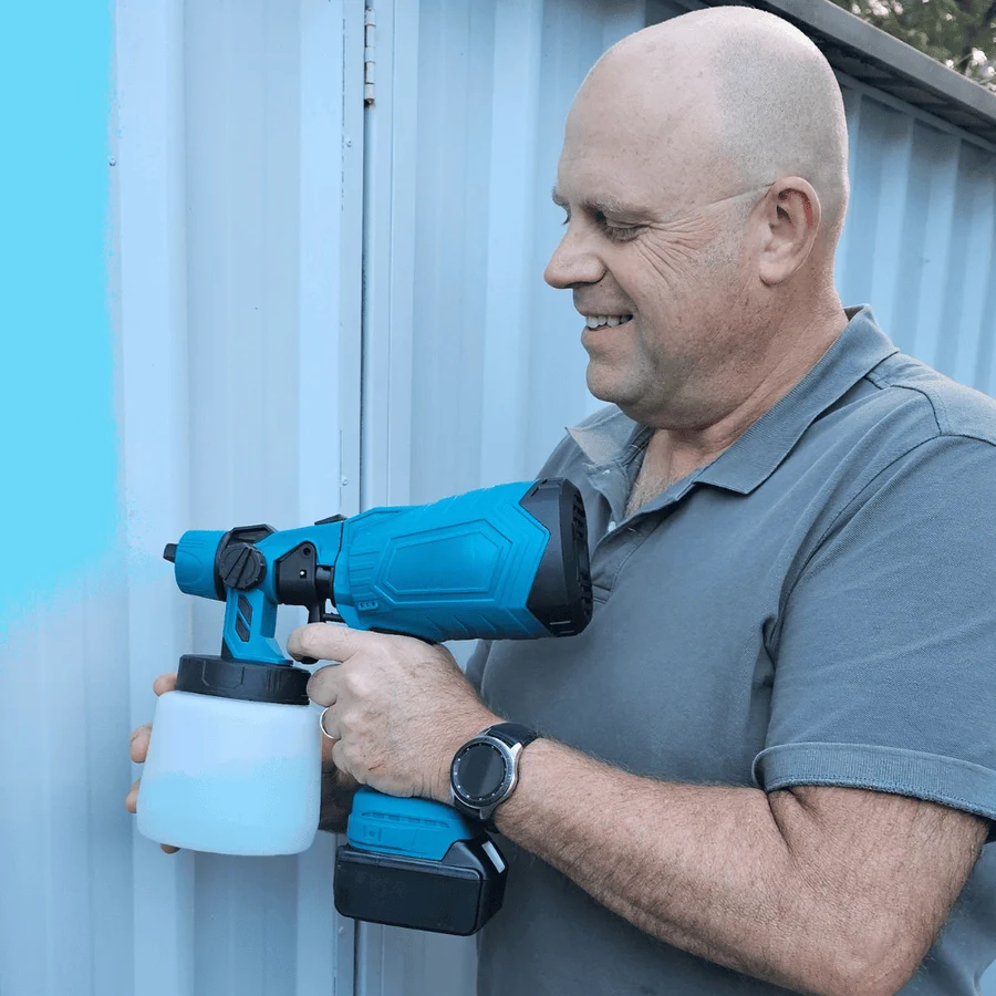 High-pressure Cordless Paint Sprayer (+2 FREE Batteries)