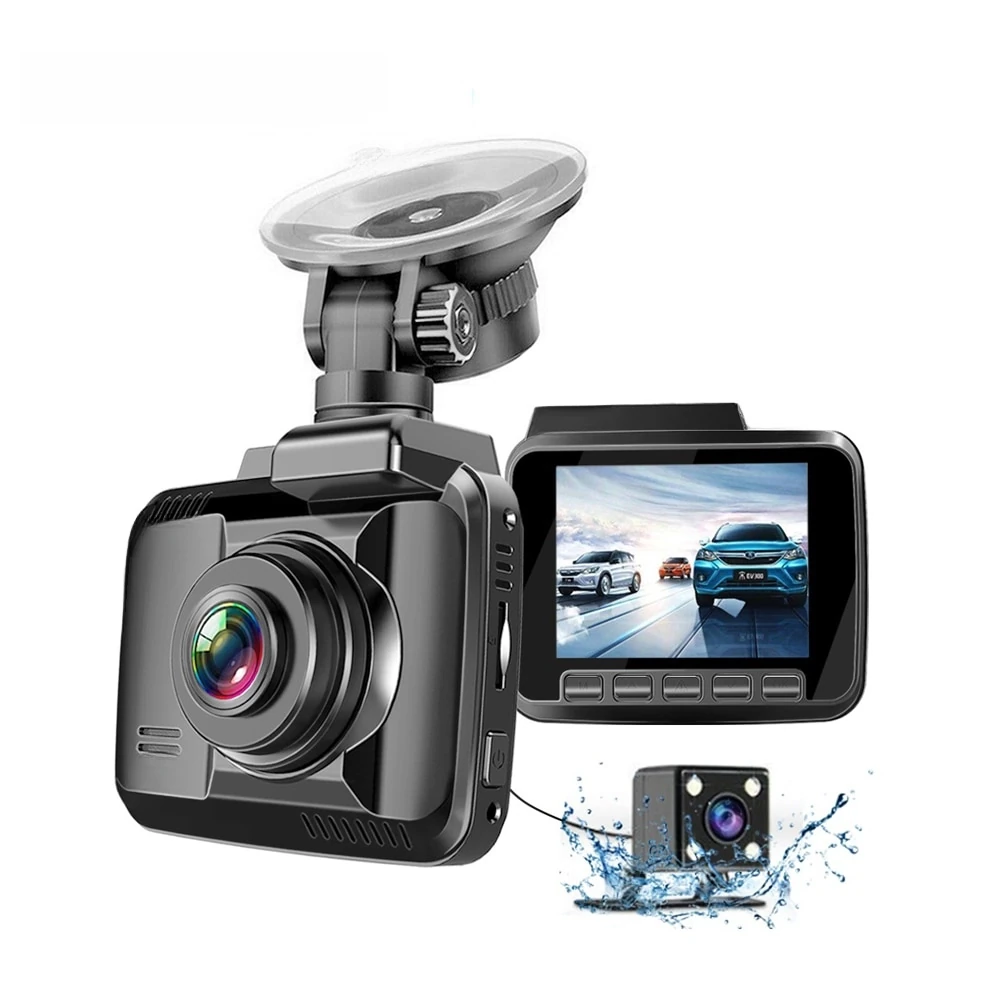 Dual Lens Built in GPS WiFi FHD 1080P Front + VGA Rear Camera Car DVR Recorder Dash Cam Night Vision