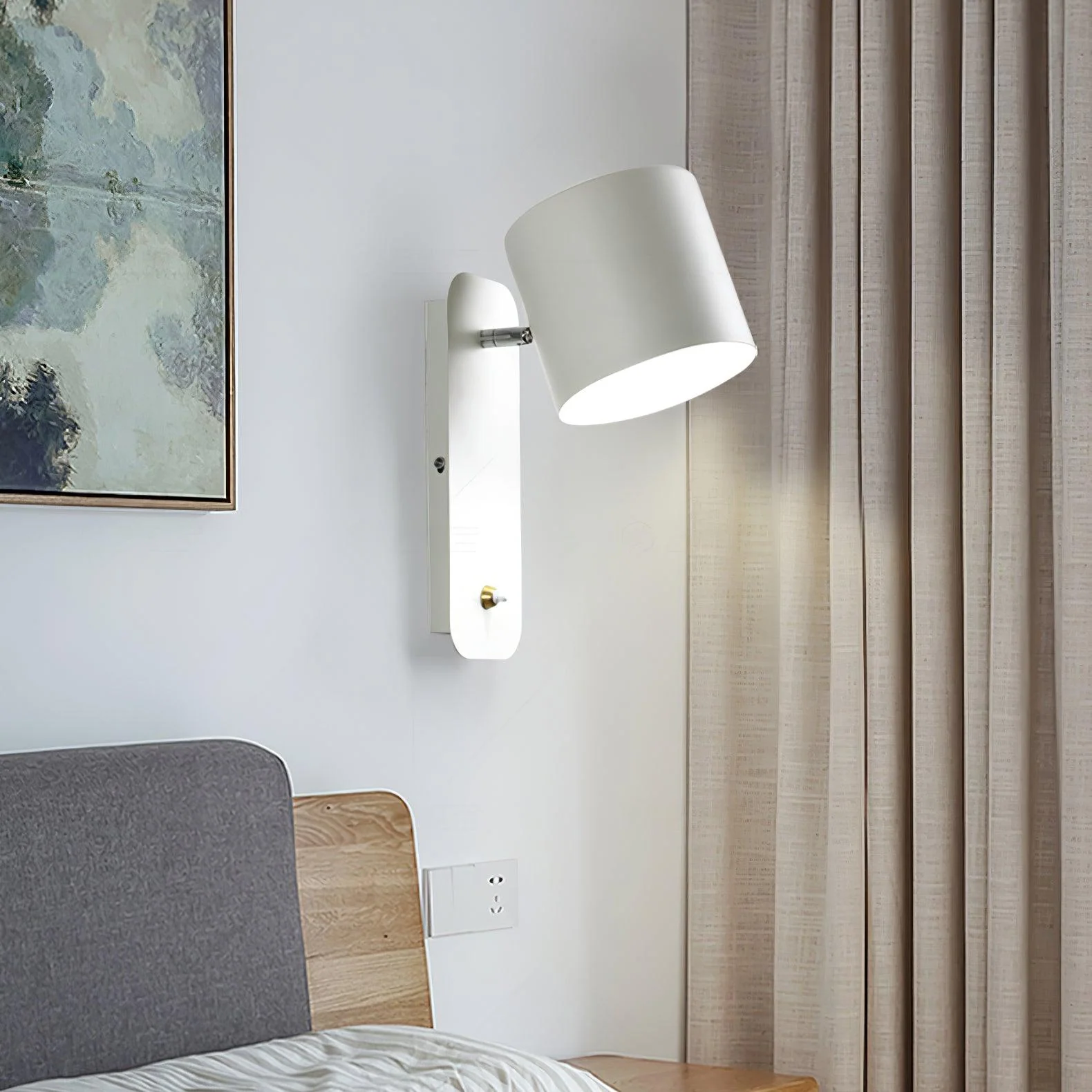 Modern Minimalist Rotatable Cylinder LED Wall Sconce 1-Light