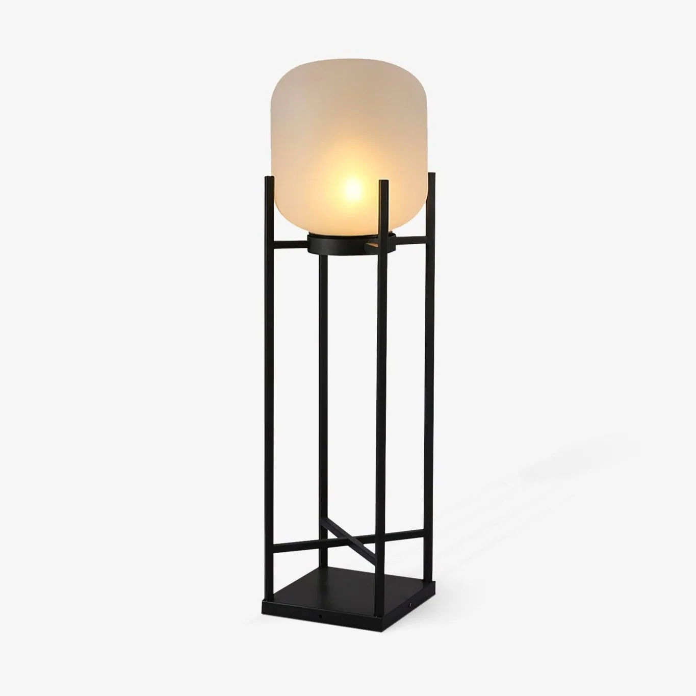 Solar Floor Lamp — Automatic Dusk-to-Dawn Sensor, All-Weather Lantern Design