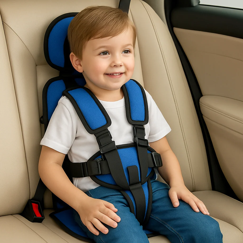 Portable Car Seat for Kids Compact Adjustable Travel Booster