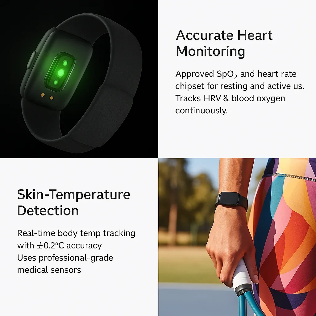 Aeloria™ fitness tracker in use