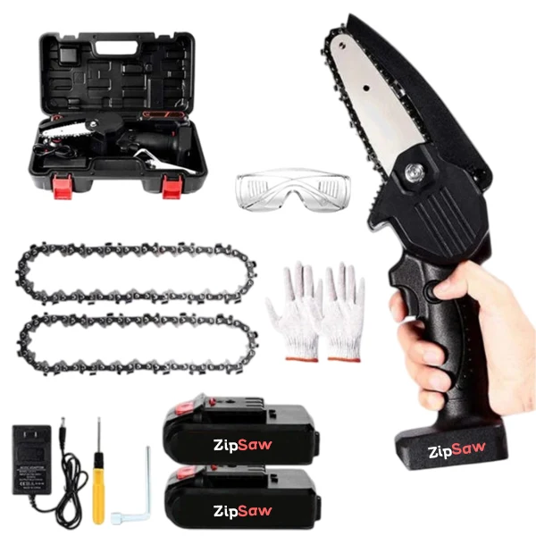ZipSaw™ 24V Mini Chainsaw – Fast, Powerful, and Portable