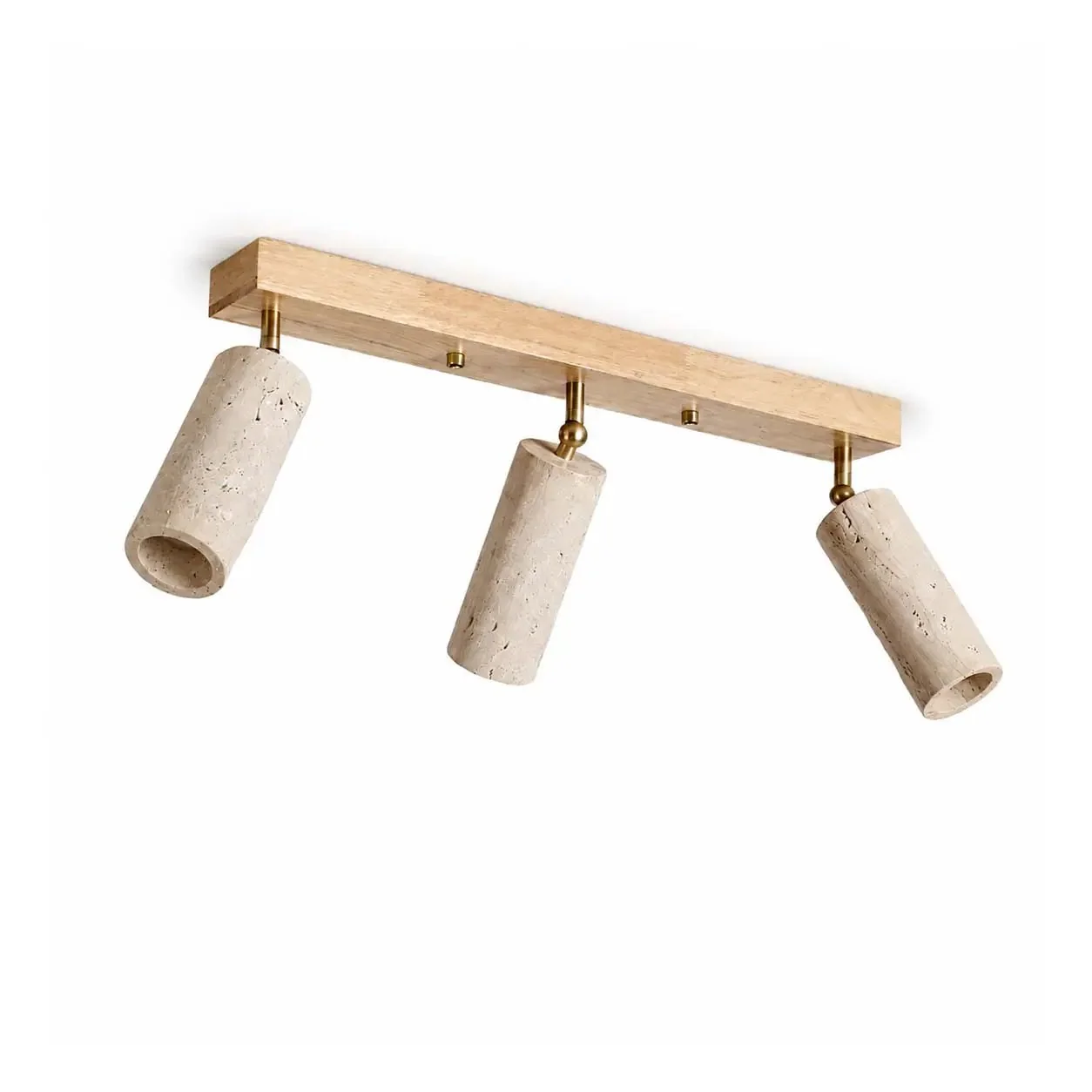 Natural Stone Ceiling Light – Adjustable 3-Light Spotlight for Hallway & Bathroom / KLOSS