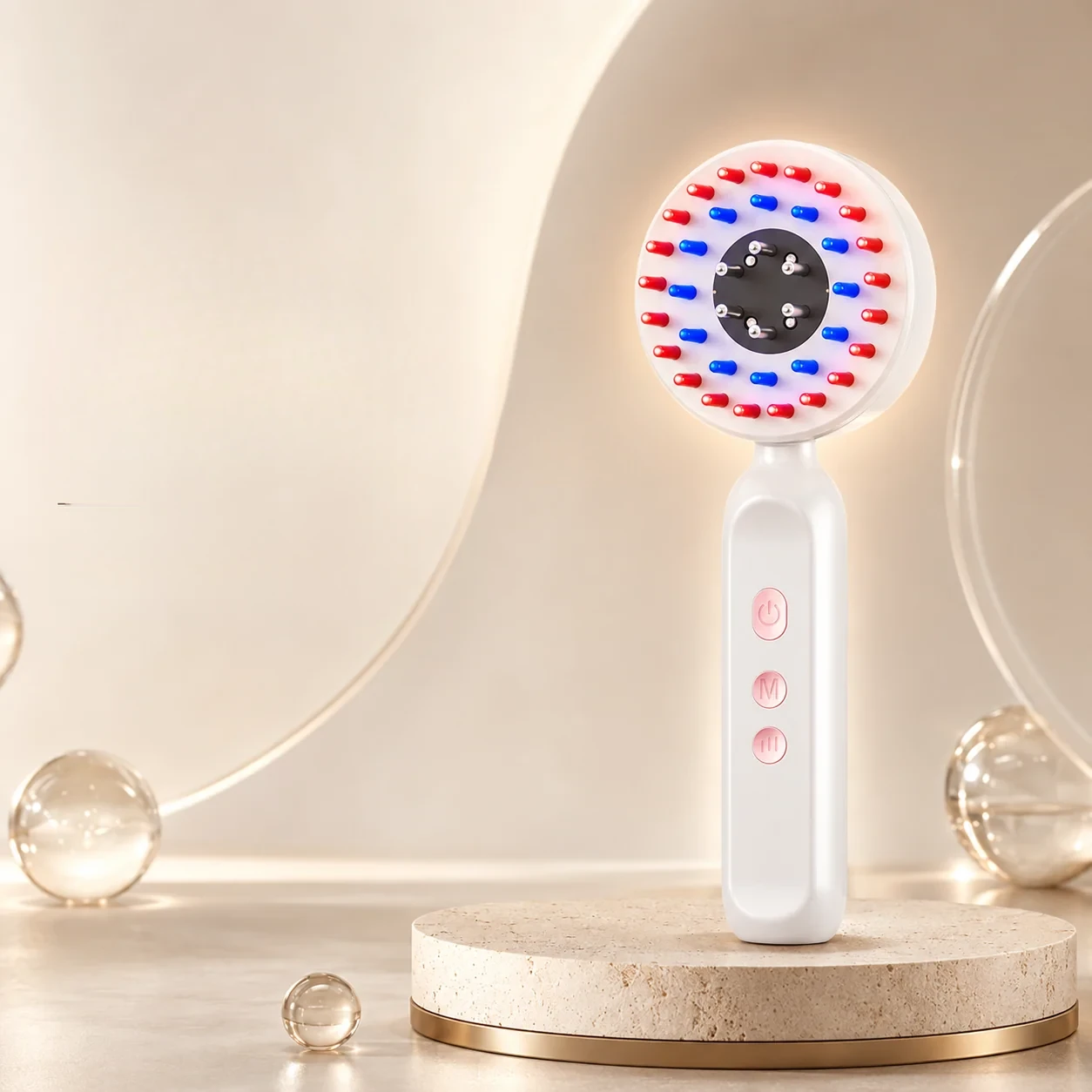 Dermelle 4-in-1 Electric Scalp Massage Comb